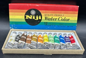 Vintage Niki Regenbogen Aquarell Set einige sind gehärtet - Bild 1 von 7
