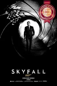 SKYFALL JAMES BOND 007 GUNBARREL ORIGINAL CINEMA MOVIE PRINT PREMIUM POSTER - Bild 1 von 4