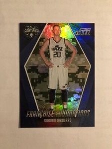2016 Panini Totally Certified Franchise Foundations Camo /25 Gordon Hayward #19
