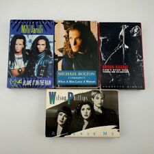 80s/90s Pop/Dance Lot of 4 Cassette Singles- Milli Vanilli Michael Bolton Wilson