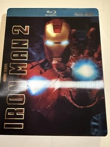 Iron Man 2 (Blu-ray DVD) Rare Steelbook Metalpak Numbered Lenticular NEW - Picture 1 of 6