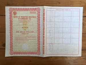 RARE => SPIA, Société de Production Industrielle & Alimentaire (HAITI) (N) - Picture 1 of 1