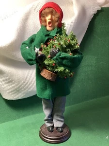 1995 Helen Sabatte Caroler Weihnachtsbaum 14" Puppe neuwertig signiert #19/50 LTD ED - Bild 1 von 3