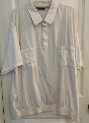 ALEXANDER MARTIN - MEN'S WHITE  SHORT SLEEVE BUTTON SHIRT - SIZE 4X - Image 1 of 4