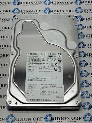 TOSHIBA 2TB 3.5" SAS HDD 7200 RPM MG03SCA200, GRADE B, SKU 12216 - Image 1 of 2