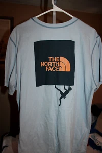 THE NORTH FACE T-shirt XL BIG LOGO MENS COTTON ROCK CLIMBING EXCELLENT - Picture 1 of 3
