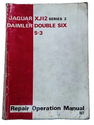 Jaguar XJ12 Series 2 Daimler Double Six Factory Workshop Repair Manual E190/2 - Image 1 of 4