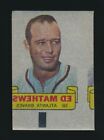 1966 Topps Baseball "RUB-OFF" Wkładka -ED MATHEWS (Atlanta Braves) *HOF*
