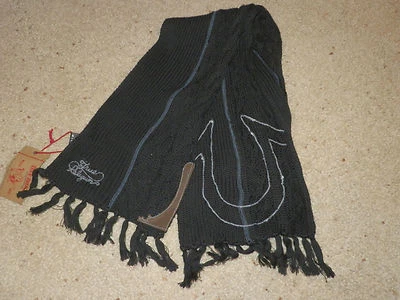 Bufanda True Religion Bufanda Negra True Religion Jeans Bufanda Nueva con etiquetas $118 Foto 1 de 3