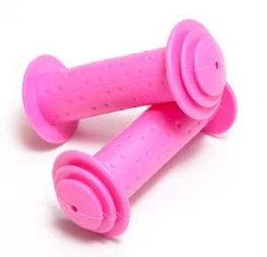 Paar Mushroom Style Kinder Kinderfahrrad/Fahrrad Lenkergriffe - Fuchsia Pink - Bild 1 von 1