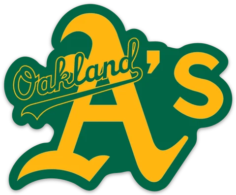 Oakland A's Athletics Classic A Logo Type MLB Baseball Die-Cut MAGNET Cover