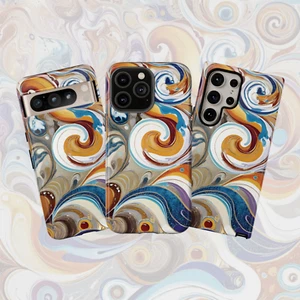 Vintage Swirl Pattern Phone Case x iPhone, Samsung, Google Pixel - Durable Cover - Picture 1 of 106