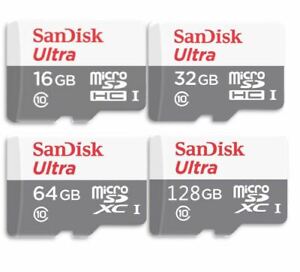 SanDisk 16GB 32GB 64GB 128GB Micro SD SDXC Memory Card Class10 lot ULTRA Flash