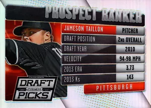 2014 Panini Prizm Perennial Draft Picks Prospect Ranker Jameson Taillon 018/100 - Bild 1 von 1