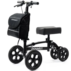 ZENART All-Terrain Knie Scooter faltbarer Rollator für Fußverletzungen Erwachsene Krücke - Bild 1 von 10