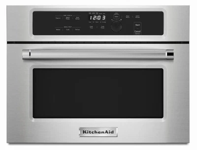 KitchenAid KMBS104ESS 24 Inch Built-In Microwave Oven - Image 1 of 3