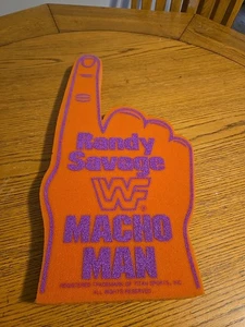 1987 WWF Macho Madness Randy Savage Foam Finger - Picture 1 of 4