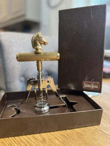Vintage. Maxwell Phillip schwerer Messing & Edelstahl Bar Flaschenöffner Pferdekopf - Bild 1 von 6