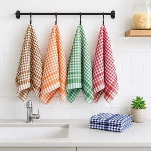 100% Baumwolle Frottee Küche Geschirrtücher Geschirrtuch super saugfähig 50x75cm sortiert - Bild 1 von 7