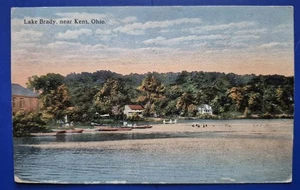 Kent, OH. Lake Brady - 1916 Postcard - Picture 1 of 2