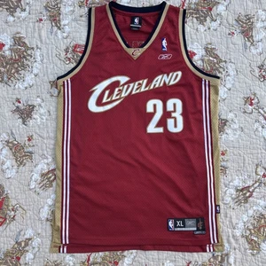Vintage Cleveland Cavaliers Jersey Mens XL NBA LeBron James 23 Reebok Authentic - Picture 1 of 18