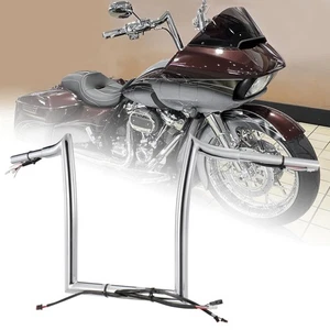 Manillar Road Glide 12" precableado Meathook para Harley 2016-2023 FLTRU FLTRXS - Imagen 1 de 7