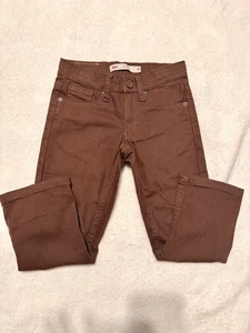 Levi's 511 Boys Kids Chocolate Brown Slim Skinny Jeans Pants - Picture 1 of 5