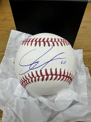 Roki Sasaki Firmado OMLB Autógrafo Fanáticos Dodgers Béisbol 1 Foto 1 de 2