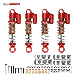 4x Amortiguador/Amortiguador tipo lleno de aceite de aleación completa para 1-24 ECX Barrage RGT FTX - Imagen 1 de 12