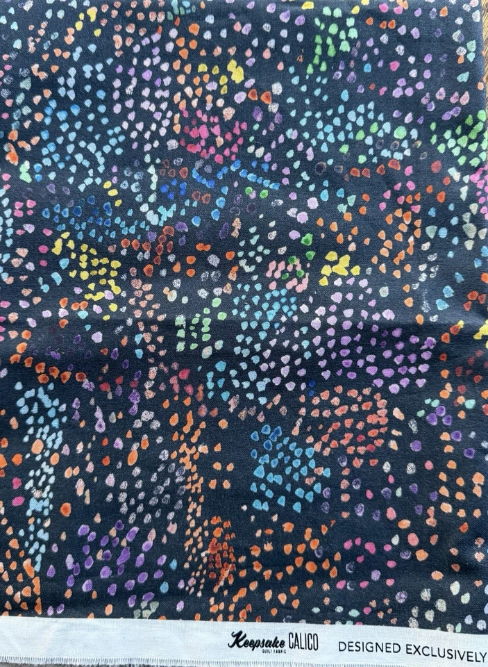 Keepsake Calico - Vivid Geometric - Cotton Fabric - .92 Yards - 45” Wide - Image 1 of 1