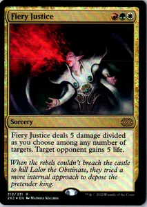 Fiery Justice R Double Masters 2022 212 FOIL Near Mint - Picture 1 of 1
