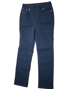 Denim & Co Cozy Touch Full Length Straight Leg Jeans Size 12 Tall NEW A453597 - Picture 1 of 4