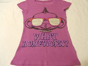 Girls Tee Shirts Print Kids Size XS S M L XL Print New - Picture 1 of 70