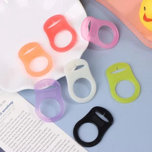 5Pcs Dummy Pacifier Holder Clip Adapter Ring Button Style Pacifier Adapter - Picture 1 of 22