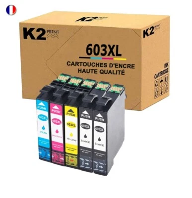 K2PRINT Cartouche Epson XP-2100, XP-2155, XP-3150, XP-3155, XP-4150, XP-4155, epson 603