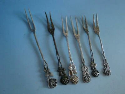 HK19-293:  Konvolut Spieße / Gabeln HIldesheimer Rose 800er Silber  - Bild 1 von 3