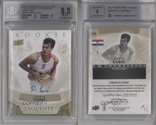 2013-14 Exquisite Collection Rookie Spectrum /25 Dario Saric #R-DS BGS 8.5 Auto