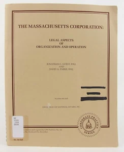 The Massachusetts Corporation 2013 BNA Corporate Practice Series 64-2 - Imagen 1 de 6