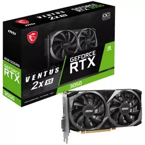 MSI GeForce RTX 3050 VENTUS 2X XS 8G OC Gaming Graphics Card - 8GB GDDR6X - Picture 1 of 5