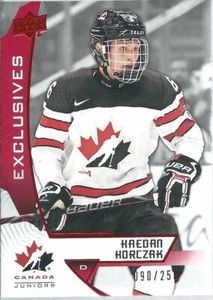 2019-20 Upper Deck Team Canada Juniors KAEDAN KORCZAK Exclusives #17 090/250