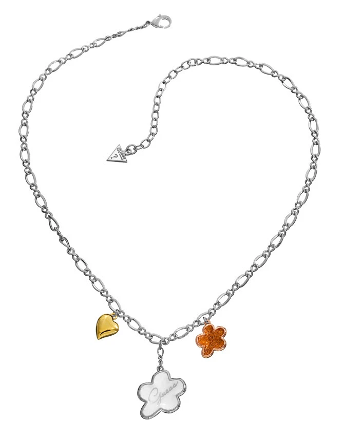 GUESS Collana/Collier con Ciondolo UBN21217 Argentato - Immagine 1 di 1