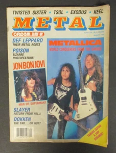 Creem METAL Magazine Jan '88 Metallica, Poison, Motley Crue, Twisted Sister ! - Picture 1 of 5