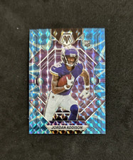 JORDAN ADDISON 2023 PANINI MOSAIC FOOTBALL BLUE REACTIVE PRIZM ROOKIE CARD #337