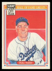 Duke Snider - 1987 Leaf Hall of Fame Greats Card #H6 - Candy City Team - Picture 1 of 1