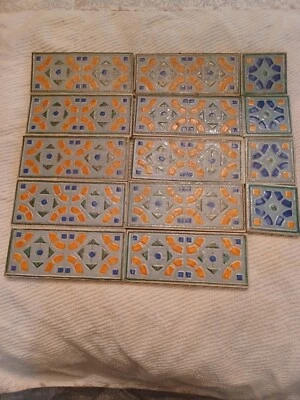 Reducido - 14 Piezas Azulejo Cerámico Decorativo - Rectángulo y Cuadrado Multicolor Foto 1 de 4