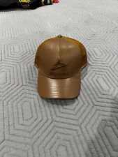 Avirex Leather/Poly Trucker mesh HAT toffee brown