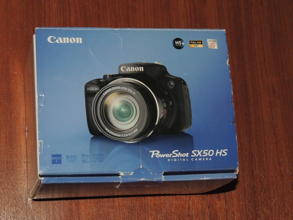 Open Box - Canon PowerShot SX50 HS 12.1 MP Camera - BLACK - 013803157192 - Image 1 of 1