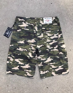 True Religion Herren Cargo Shorts Farbe Camouflage NEU mit Etikett $ 159 - Bild 1 von 12