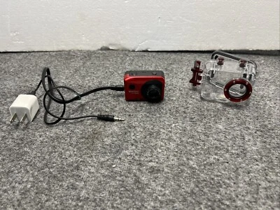 VIVITAR Full HD 1080p Action Cam DVR786HD 60FPS 12 Megapixel Waterproof Case Red - Image 1 of 4