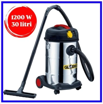 GLOBEX Bidone aspira polvere tutto solidi liquidi professionale potente con sacco filo